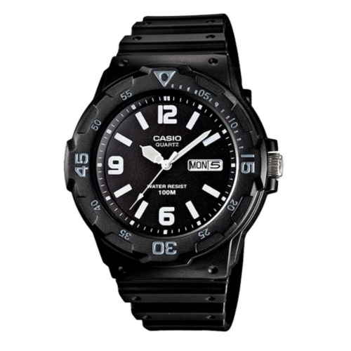 Casio MRW-200H-1B2VDF Black Rubber Strap Watch for Men - Diligence1International