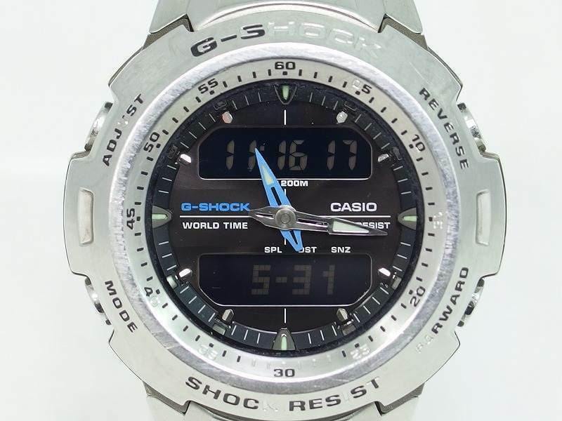 Casio G-Shock Retrograde Cockpit Series Anadigi Blue Hands Black Dial Watch - Diligence1International