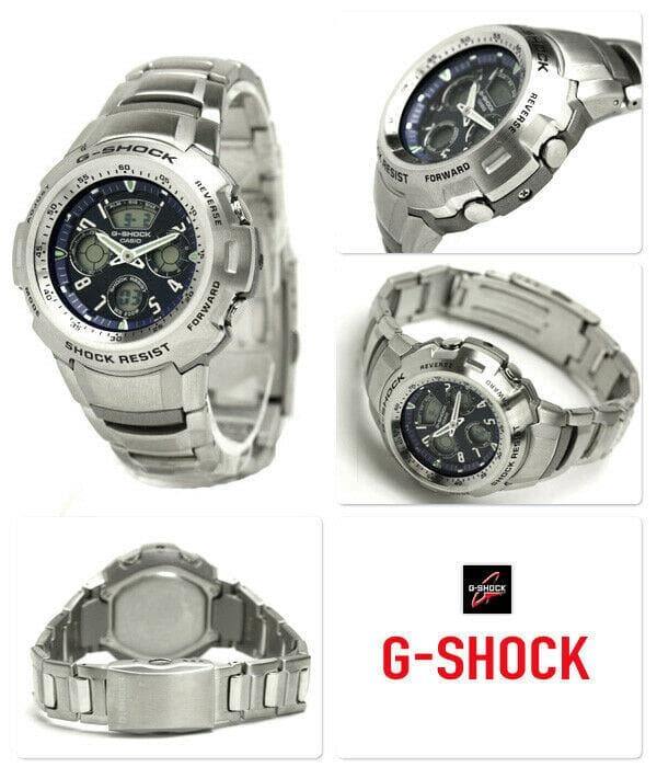Casio G-Shock Retrograde Cockpit Series Anadigi Stainless Blue Dial Watch G701D - Diligence1International