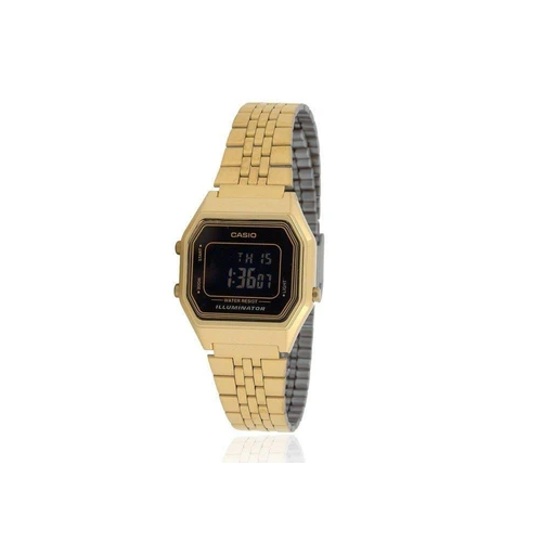 Casio Vintage LA-680WGA-1BDF Gold Plated Watch for Women - Diligence1International
