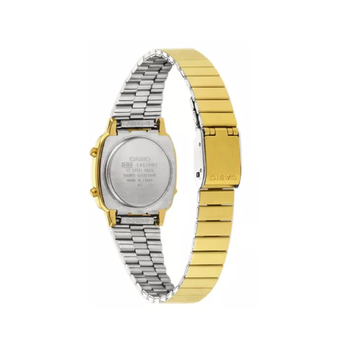 Casio Women's Digital Gold Stainless Steel Strap Watch LA670WGA-9DF - Diligence1International