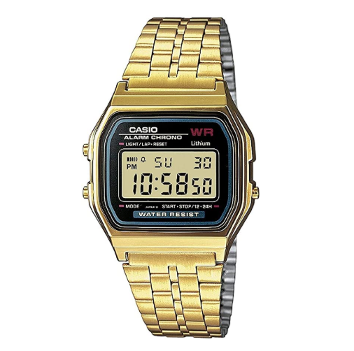 Casio Classic A-159WGEA Retro Digital Gold Watch - Diligence1International