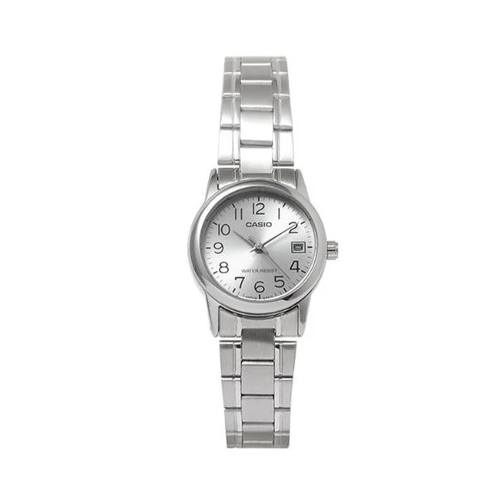 Casio LTP-V002D-7BUDF Silver Stainless Steel Strap Watch for Women - Diligence1International