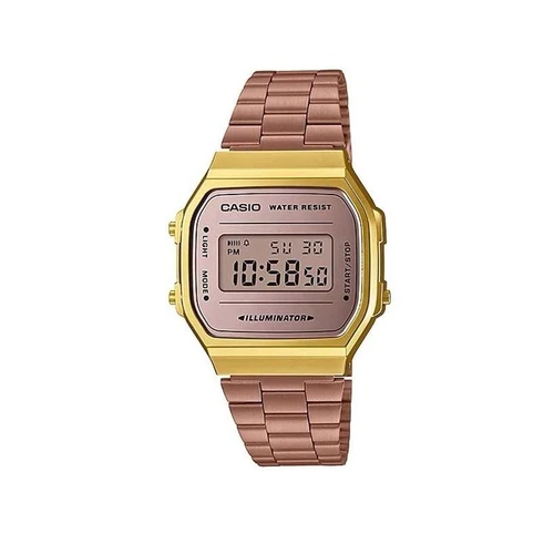 Casio Classic A168WECM-5DF Rose Gold Stainless Steel Digital Watch - Diligence1International