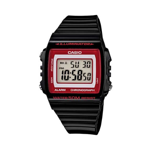 Casio W-215H-1A2VDF Black Resin Strap Watch - Diligence1International