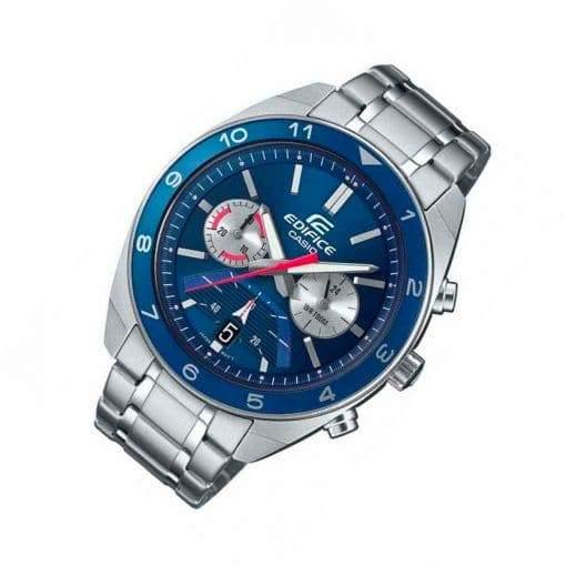 Casio Edifice Chronograph Blue Dial Men's Stainless Steel Watch EFV-590D-2AV - Diligence1International