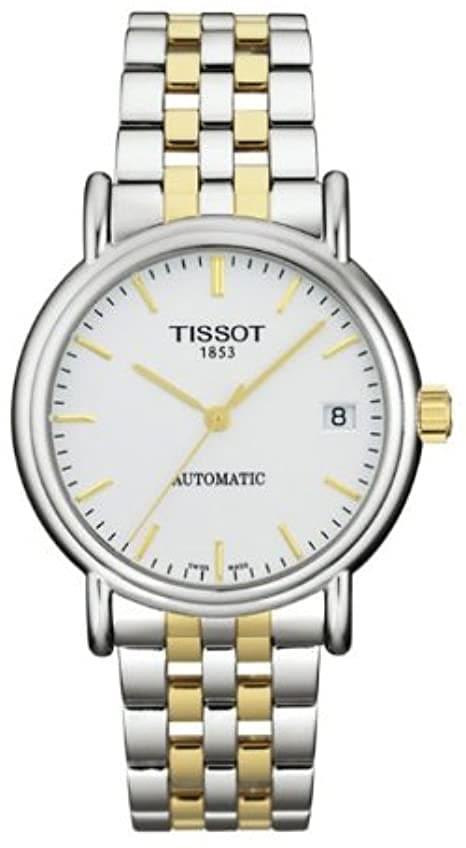 Tissot Swiss Made T-Classic Carson Automatic 2 Tone Gold Plated Men's Watch T95.2.483.31 - Diligence1International