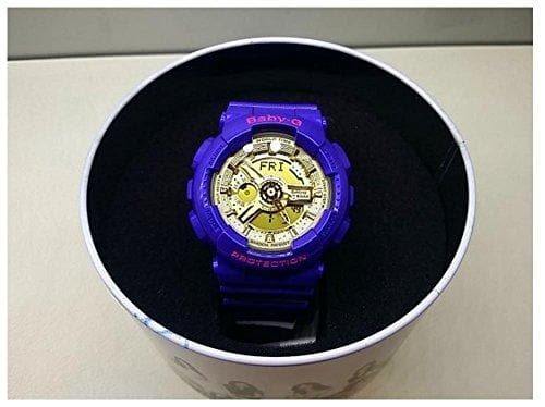 Casio Baby-G Limited Edition Girl's Generation Anadigi Glossy Purple x Gold Dial Watch BA111GGC-2ADR - Diligence1International