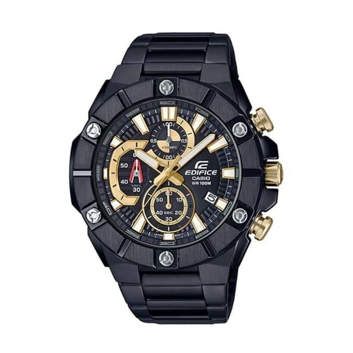 Casio Edifice Chronograph Black x Gold Series Men's  PVD Stainless Steel Watch EFR-569DC-1AV - Diligence1International