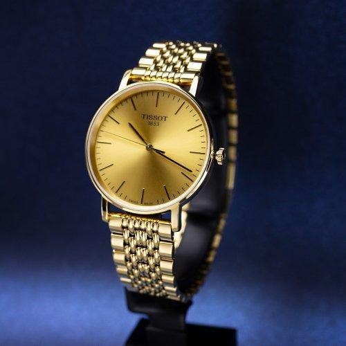 Tissot Swiss Made T Classic Everytime All Gold Plated Men s Watch