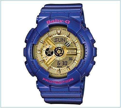 Casio Baby-G Limited Edition Girl's Generation Anadigi Glossy Purple x Gold Dial Watch BA111GGC-2ADR - Diligence1International