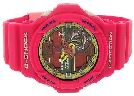 Casio G-Shock Big Size Series Anadigi Pink x Yellow Accent Watch GA310-4ADR - Diligence1International