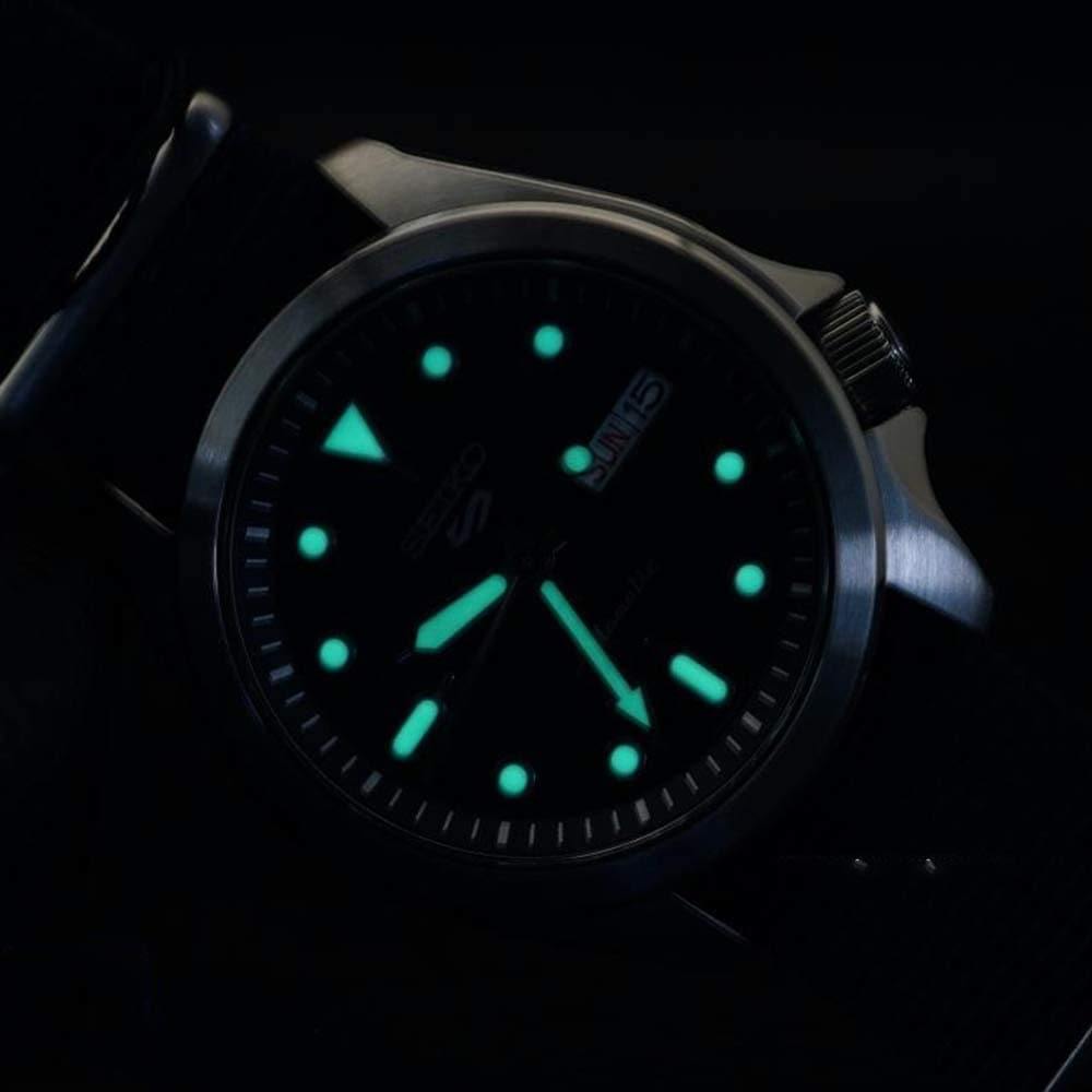 NEW Seiko 5 Sports 100M Automatic Men's Watch All Navy Blue Nylon Strap SRPE63K1 - Diligence1International