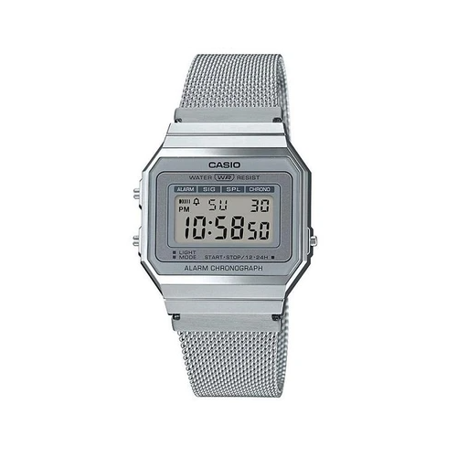Casio Classic A700WM-7ADF Silver Stainless Steel Mesh Band Watch - Diligence1International