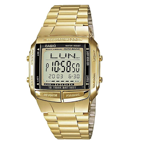 Casio Classic DB360G-9ADF Databank Gold Stainless Steel Watch - Diligence1International