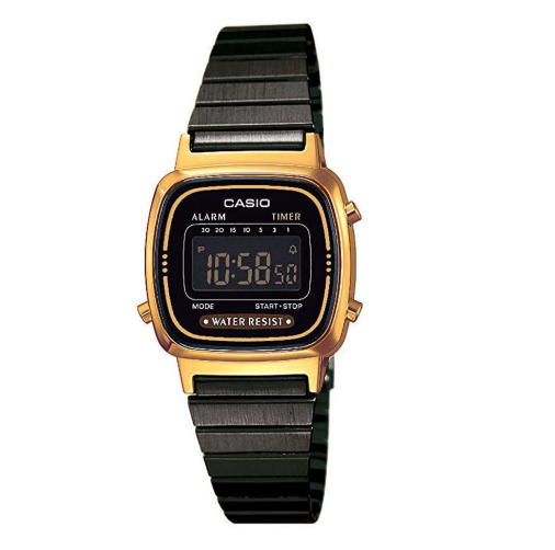 Casio Retro Mini LA-670WEGB Gold and Black Watch - Diligence1International