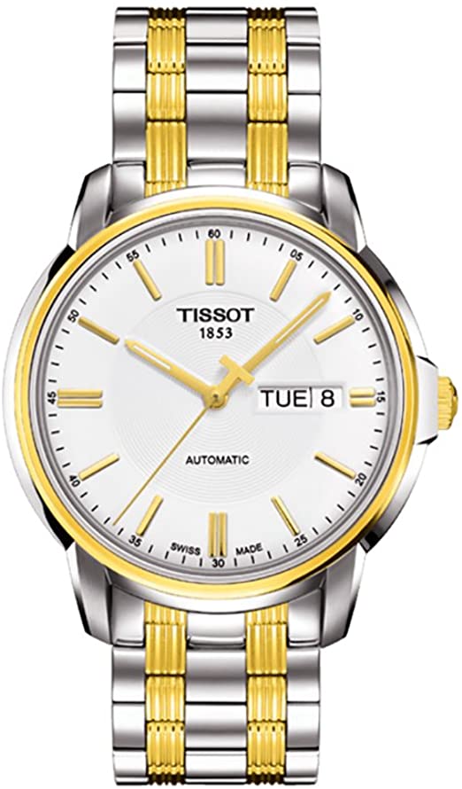 Tissot Swiss Made T-Classic III Automatic 2 Tone Gold Plated Men's Watch T0654302203100
