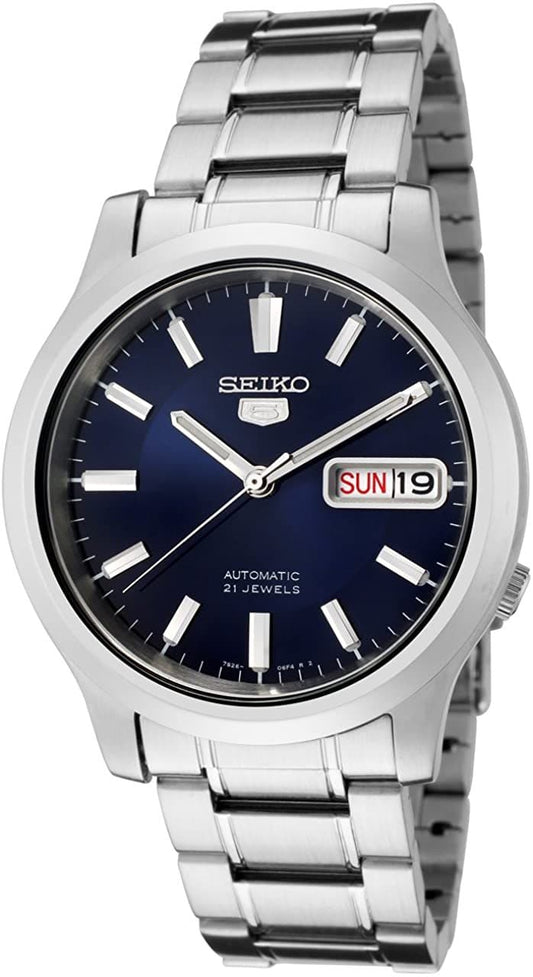 Seiko 5 Classic Men's Size Blue Dial Stainless Steel Strap Watch SNK793K1 - Diligence1International