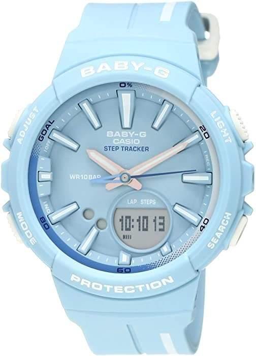 Casio Baby-G BGS Step Tracker Analog-Digital Pastel Sky Blue Watch BGS100RT-2ADR - Diligence1International