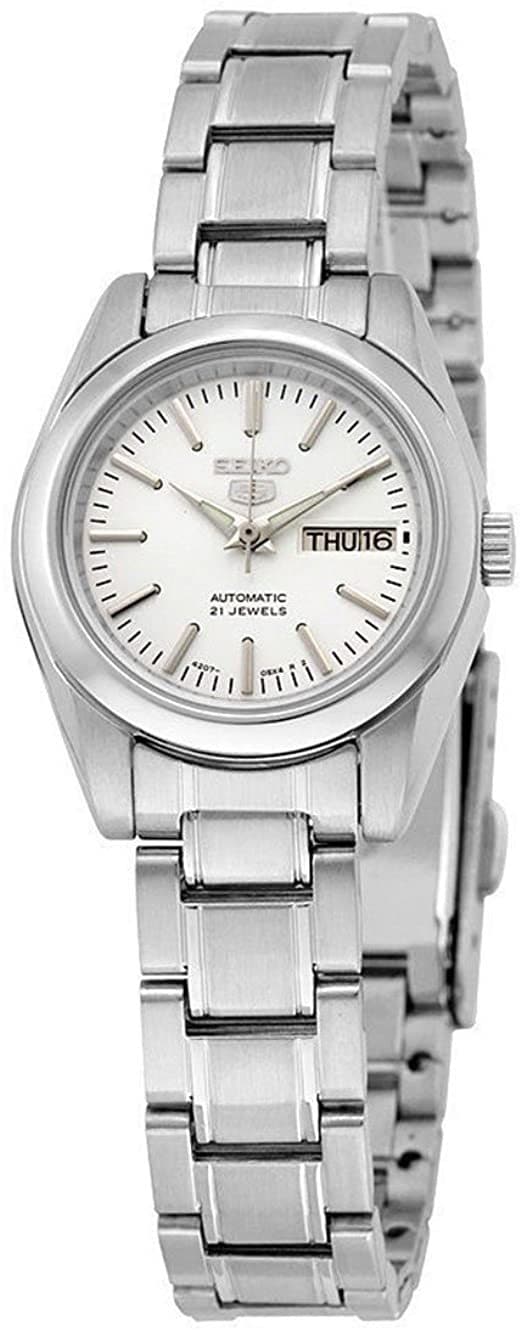 Seiko 5 Classic Ladies Size Silver Dial Stainless Steel Strap Watch SYMK13K1 - Diligence1International