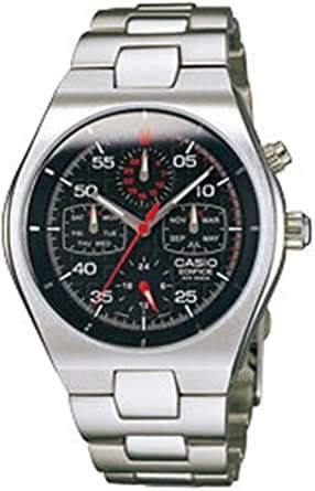 Casio Edifice Retrograde Chronograph Black Dial Men's Stainless Steel Watch EF-311D-1AV - Diligence1International