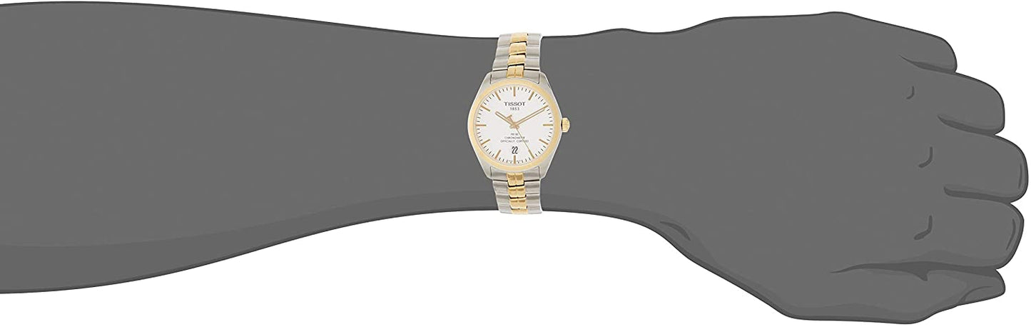 Tissot Swiss Made T-Classic PR100 Chronometer 2 Tone Gold Plated Men's Watch T1014512203100 - Diligence1International