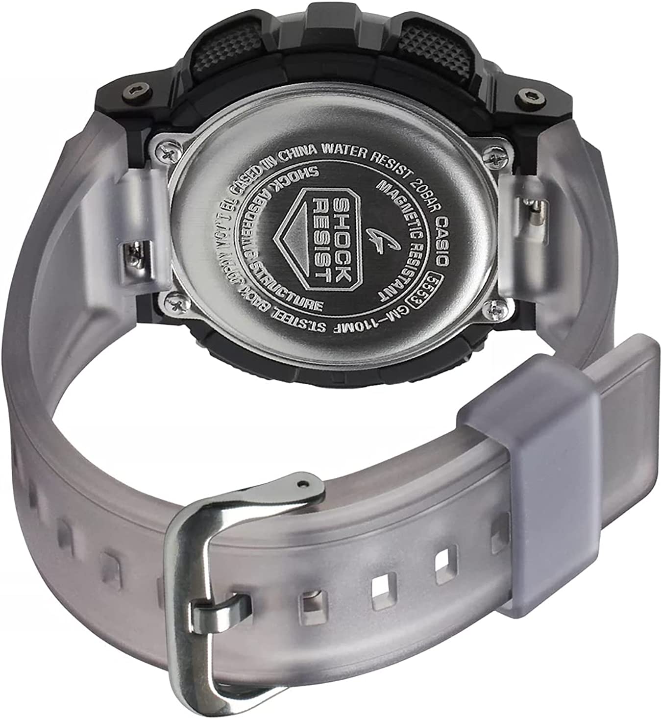 Casio G-Shock Metal Covered Midnight Fog Series Analog-Digital Grey Watch GM110MF-1ADR
