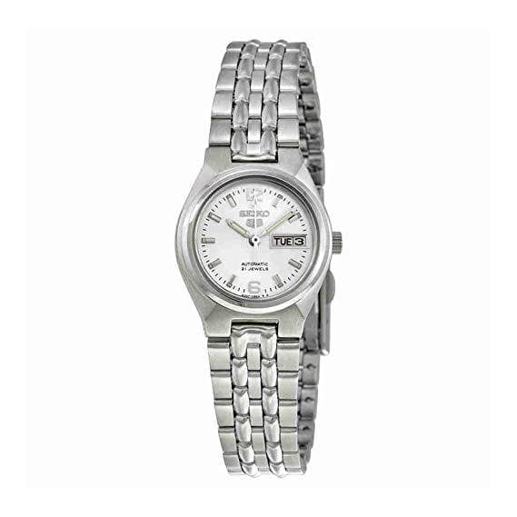 Seiko 5 Classic Ladies Size Silver Dial Stainless Steel Strap Watch SYMK31K1 - Diligence1International