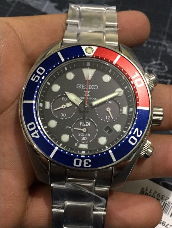 Seiko Prospex Special Edition PADI Sumo 3rd GEN Men's Chrono Stainless Steel Watch SSC795J1 - Diligence1International