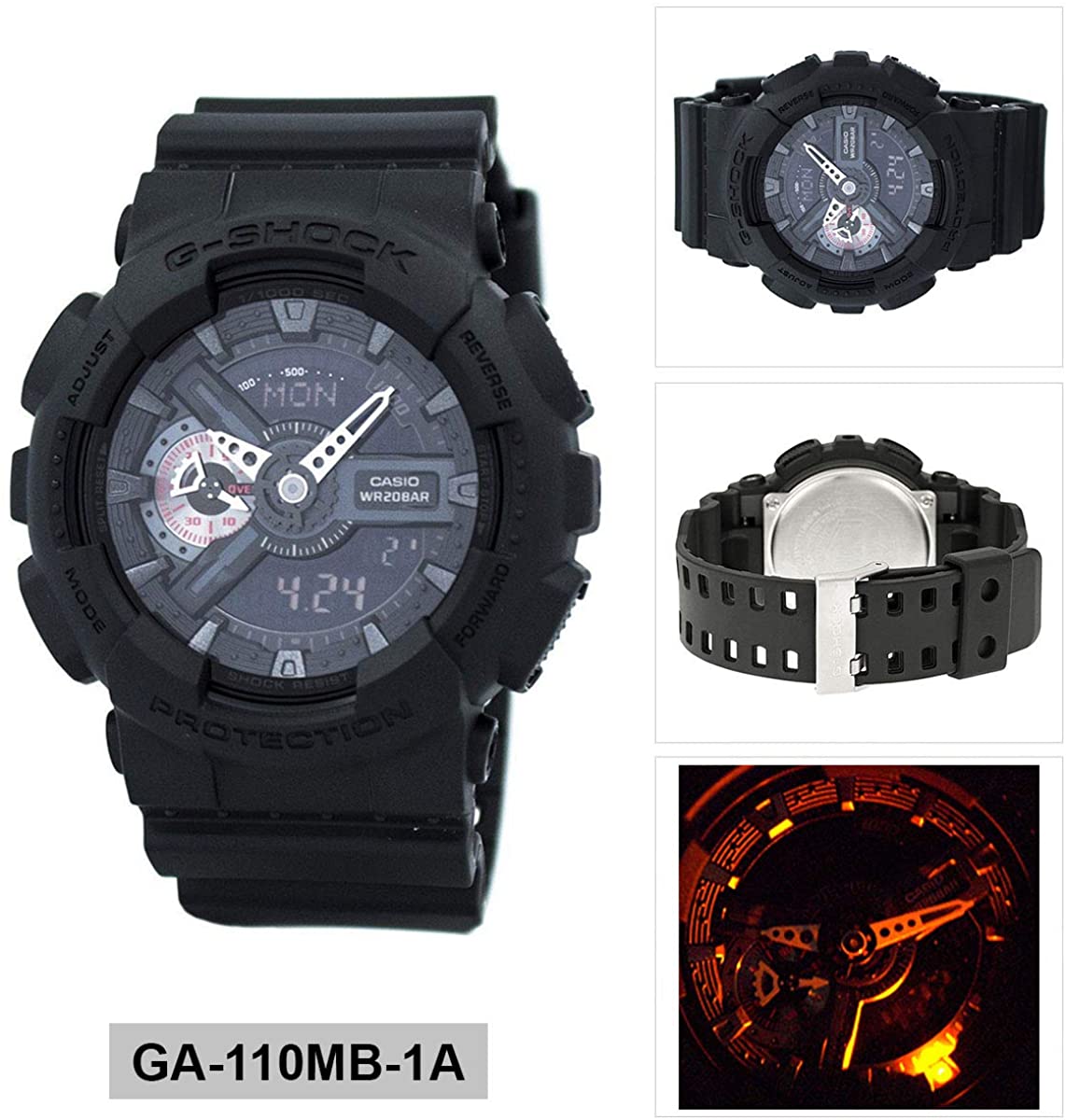 Casio G-Shock Black Stealth Series Analog-Digital Black Watch GA110MB-1ADR - Diligence1International