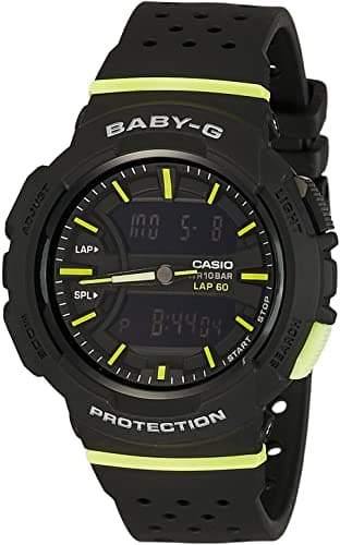 Casio Baby G Standard Analog Digital Black x Neon Green Accents Watch Diligence1International