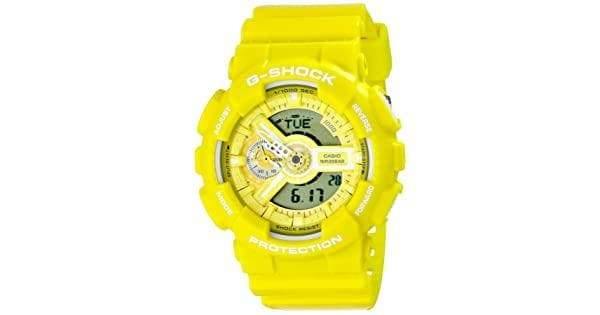 Casio G-Shock GA110 Series Analog-Digital Standard Color Yellow Watch GA110BC-9ADR - Diligence1International
