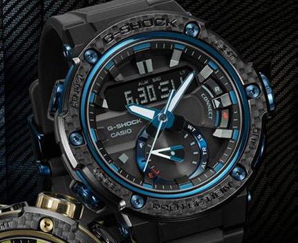 Casio G-Shock G-Steel Mobile link Bluetooth Anadigi Black x Blue Accents Watch GSTB200X-1A2DR - Diligence1International