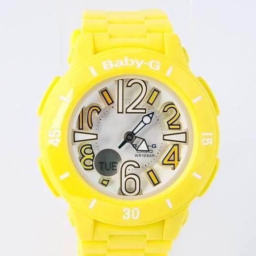 Casio Baby-G Neon Marine Series Analog-Digital Yellow x White Dial Watch BGA170-9BDR - Diligence1International