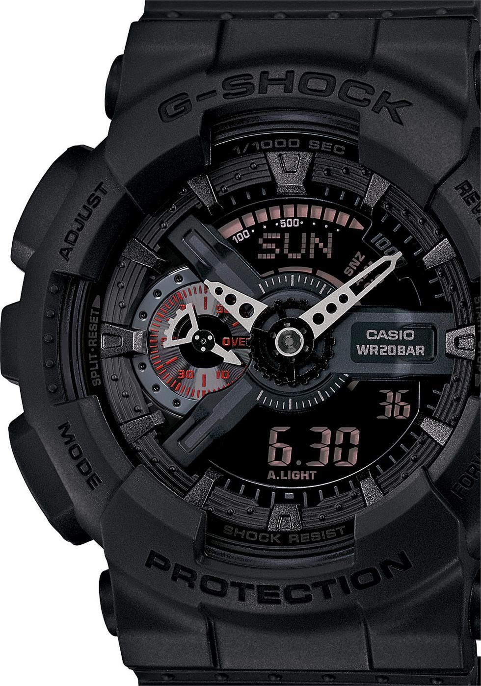 Casio G-Shock Black Stealth Series Analog-Digital Black Watch GA110MB-1ADR - Diligence1International