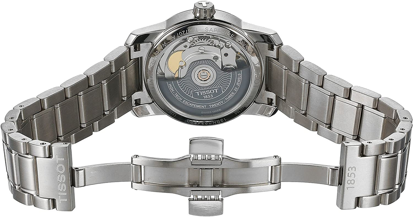 Tissot Swiss Made T-Classic Titanium Automatic Silver Dial Ladies Watch T0872074403700 - Diligence1International