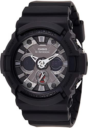 Casio G-Shock Standard Anadigi Black x Metallic Grey Accents Watch GA201-1ADR - Diligence1International