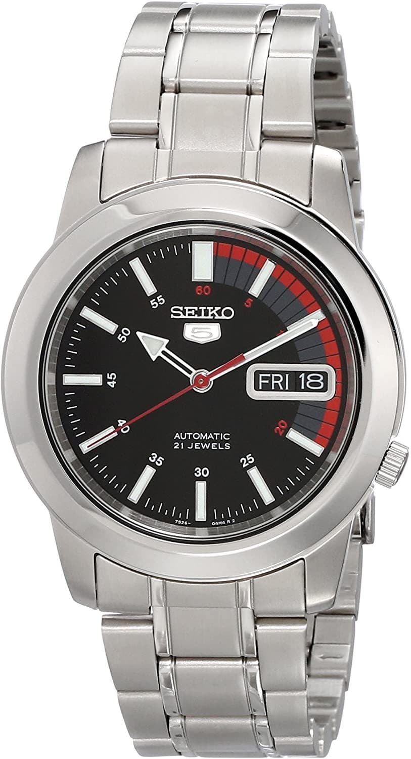 Seiko 5 Classic Men's Size Black Dial Stainless Steel Strap Watch SNKK31K1 - Diligence1International