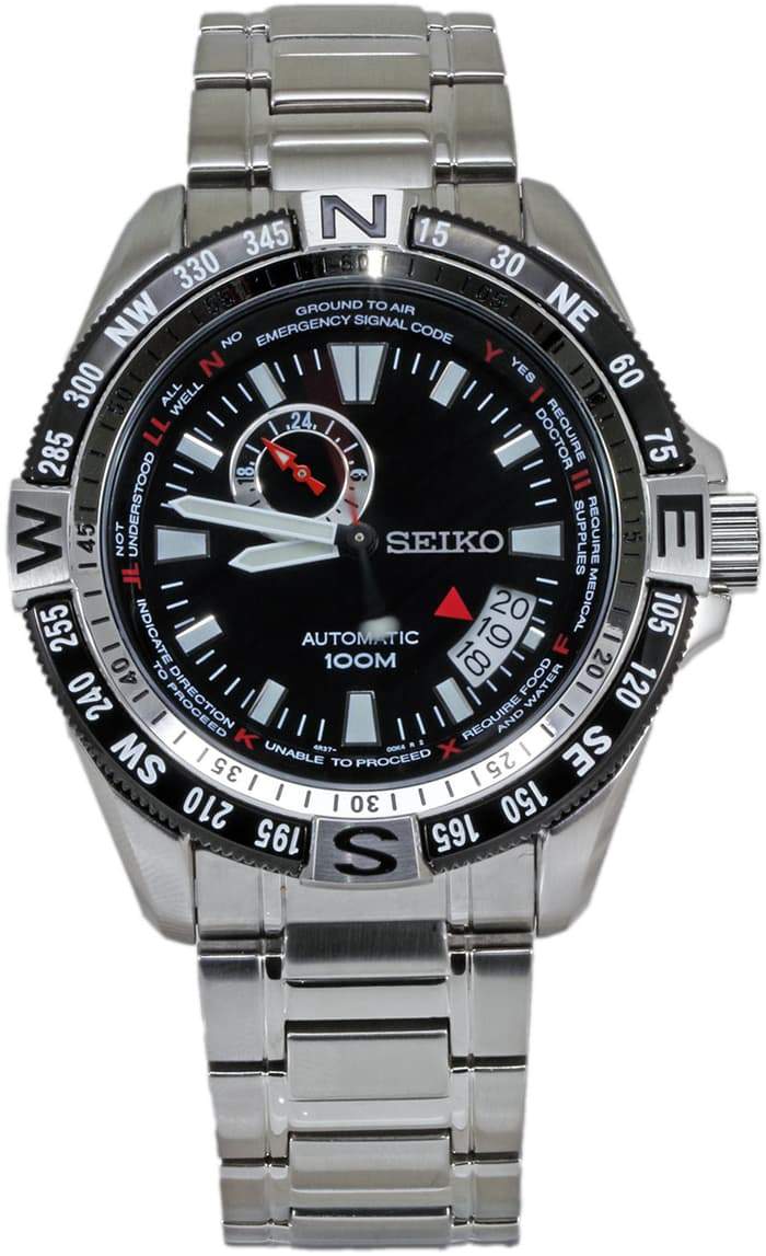 Seiko Superior 100M Men's Black Dial Stainless Steel Strap Watch SSA095K1 - Diligence1International