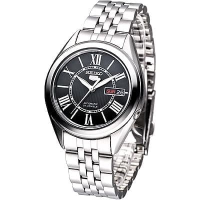 Seiko 5 Classic Men's Size Black Dial Stainless Steel Strap Watch SNKL35K1 - Diligence1International