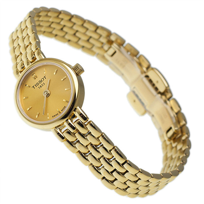 Tissot Swiss Made T-Lady Lovely All Gold Plated Ladies' Watch T0580093302100 - Diligence1International
