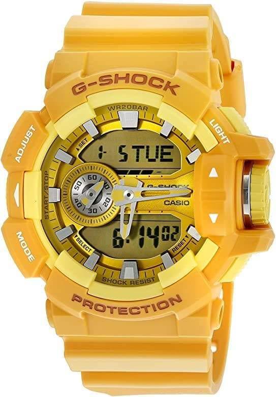 Casio G-Shock Big Case Analog-Digital Yellow Watch GA400A-9A - Diligence1International