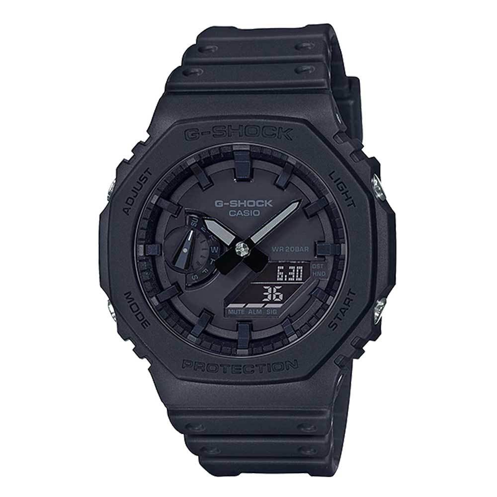 Casio G-Shock Carbon Core Guard ALL Black AP CasiOak Watch GA2100-1A1DR - Diligence1International