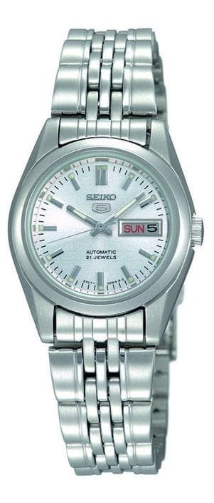 Seiko 5 Classic Ladies Size Silver Dial Stainless Steel Strap Watch SYMA27K1 - Diligence1International