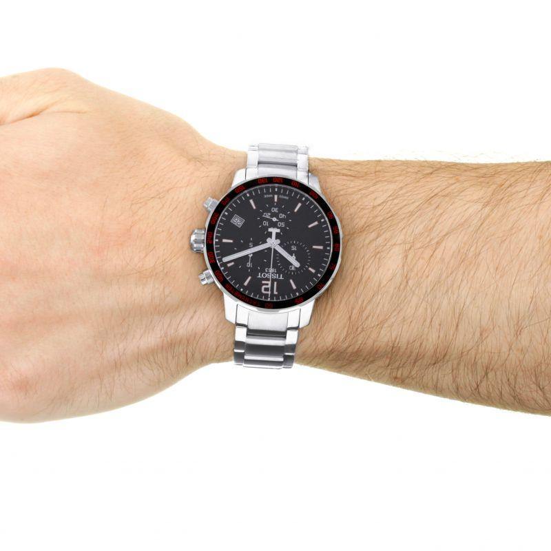 Tissot Swiss Made T-Sport Quickster Chronograph Men's Stainless Steel Watch T0954171105700 - Diligence1International