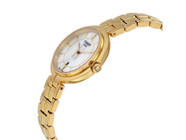 Tissot Swiss Made T-Lady Flamingo MOP Gold Plated Ladies' Watch T0942103311100 - Diligence1International