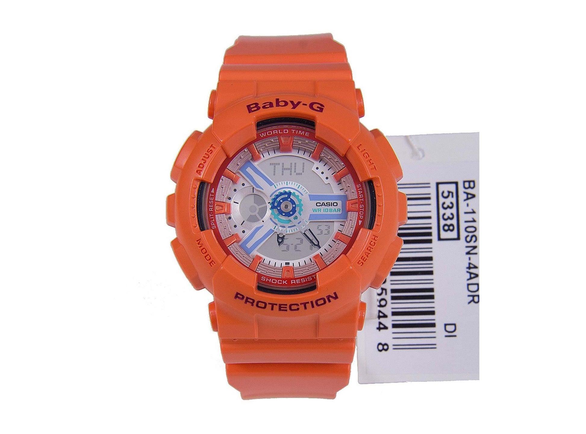Casio Baby-G BA-110 Series Standard Analog-Digital Orange Watch BA110SN-4ADR - Diligence1International