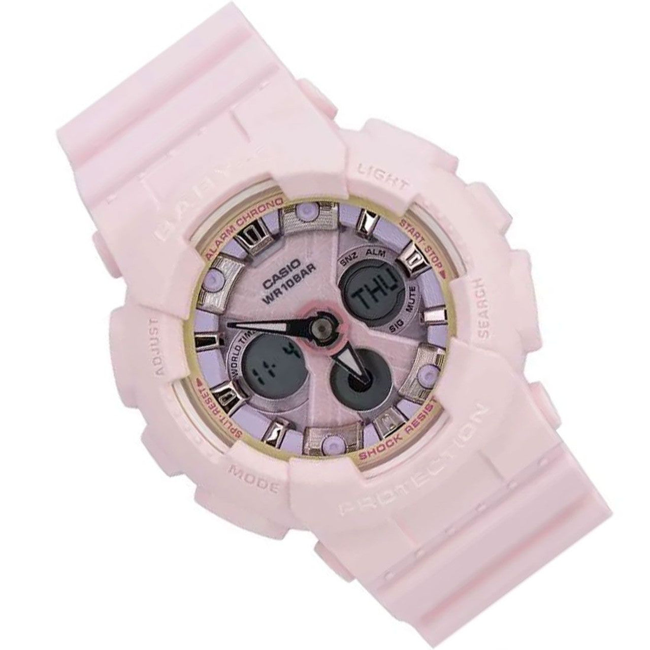 Casio Baby-G Anadigi Icey Pastel Peach Watch BA130WP-4ADR