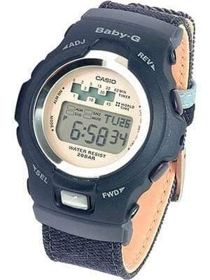 Casio Baby-G Denim Style Retrograde Digital Black Watch BG1002DM-2DR