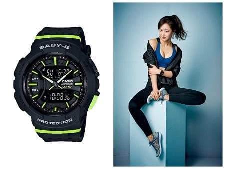 Casio Baby-G Standard Analog-Digital Black x Neon Green Accents Watch  BGA240-1A2DR